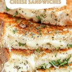 White Pizza Grilled Cheese Sandwiches Recipe