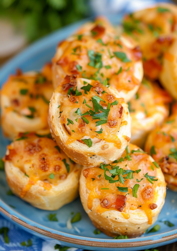 Baked Crack Chicken Pinwheels