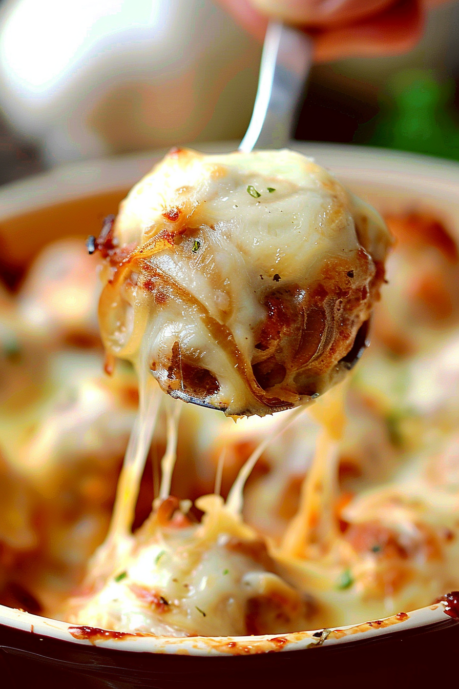 Easy French Onion Meatballs