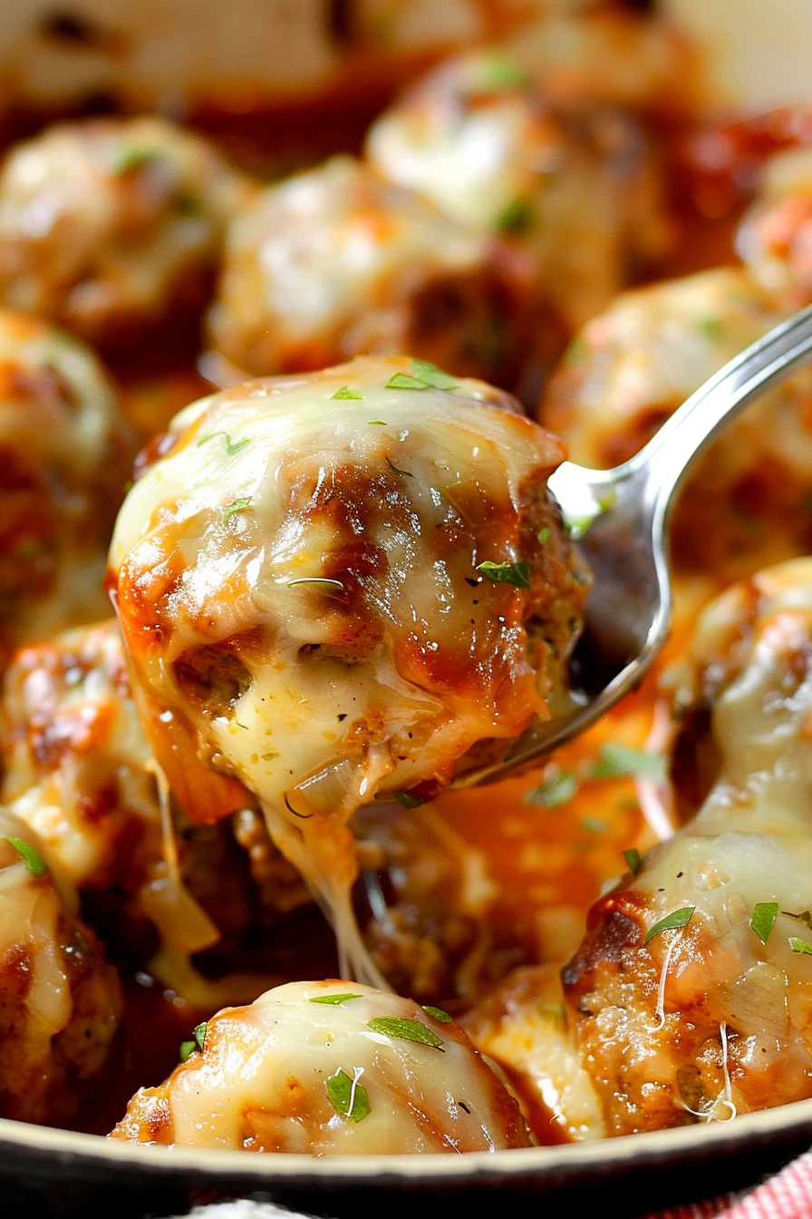 Easy French Onion Meatballs