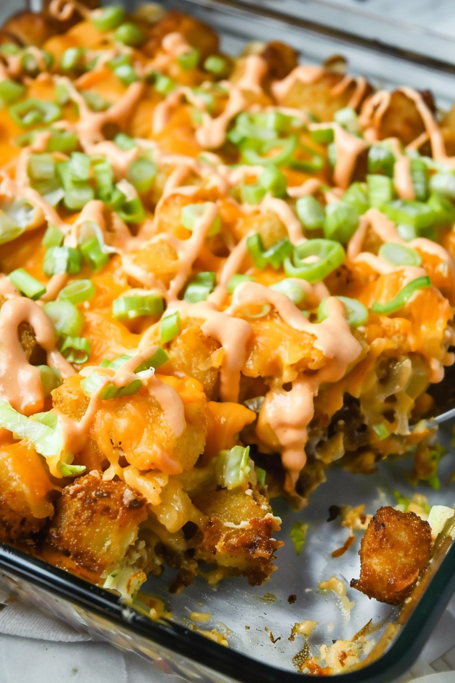 Big Mac Tater Tot Casserole