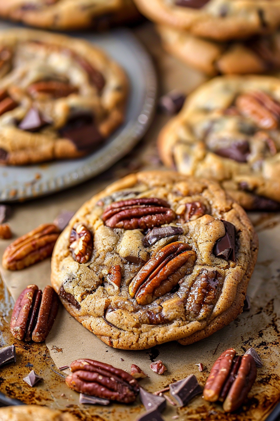 Brown Butter Pecan Chocolate Cookies