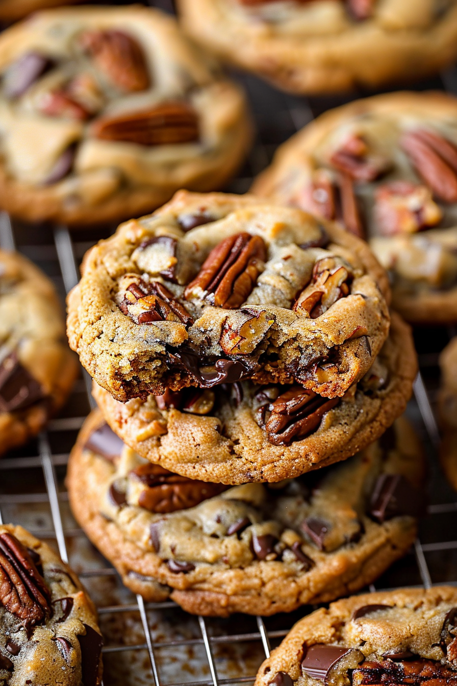 Brown Butter Pecan Chocolate Cookies