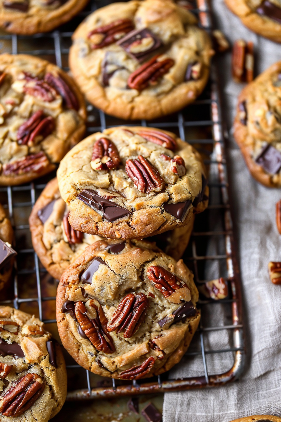 Brown Butter Pecan Chocolate Cookies