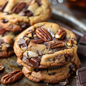 Brown Butter Pecan Chocolate Cookies