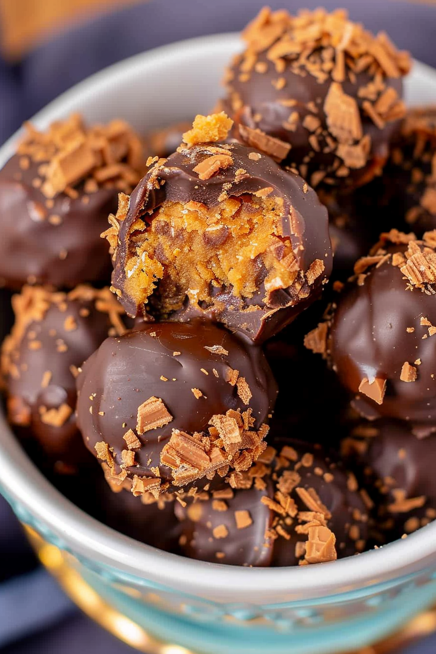 Butterfinger Tornado Truffles