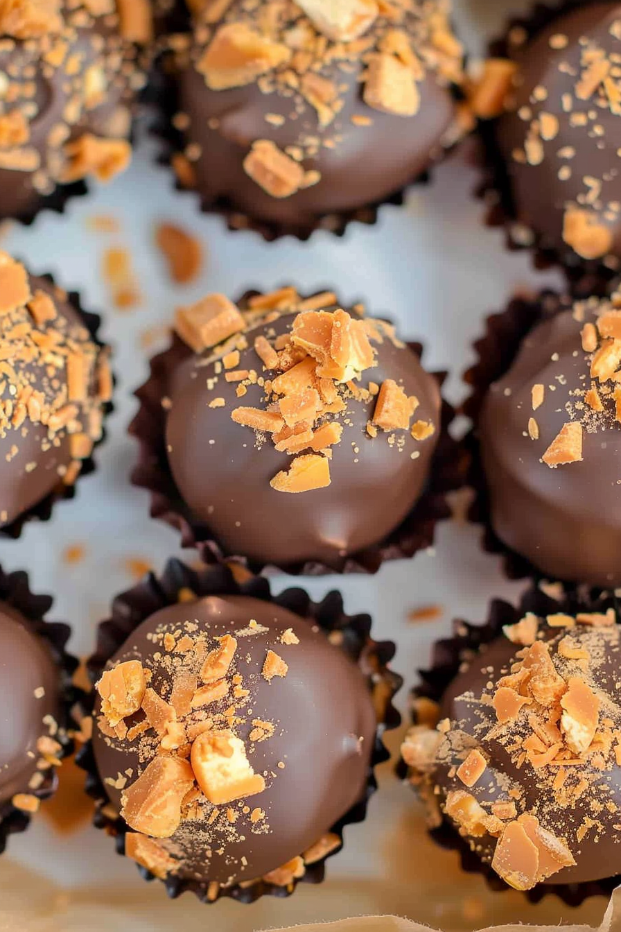 Butterfinger Tornado Truffles