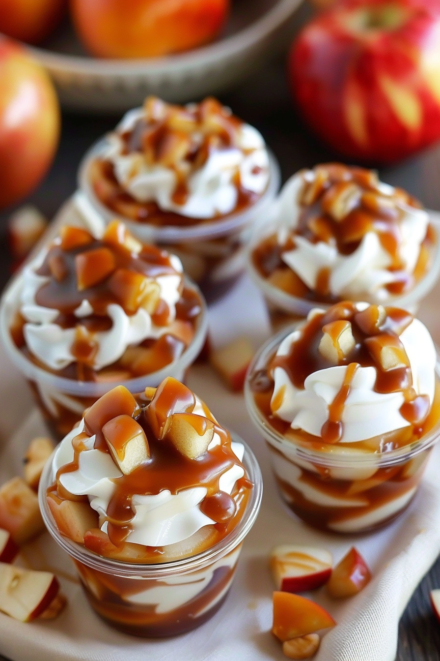 Caramel Apple Dessert Cups