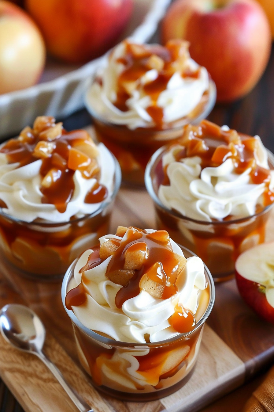 Caramel Apple Dessert Cups