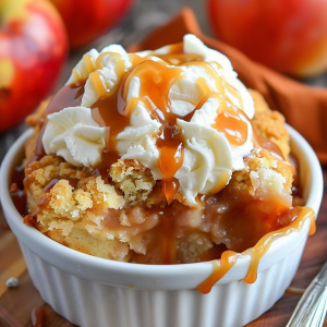 Quick Caramel Apple Dump Cake