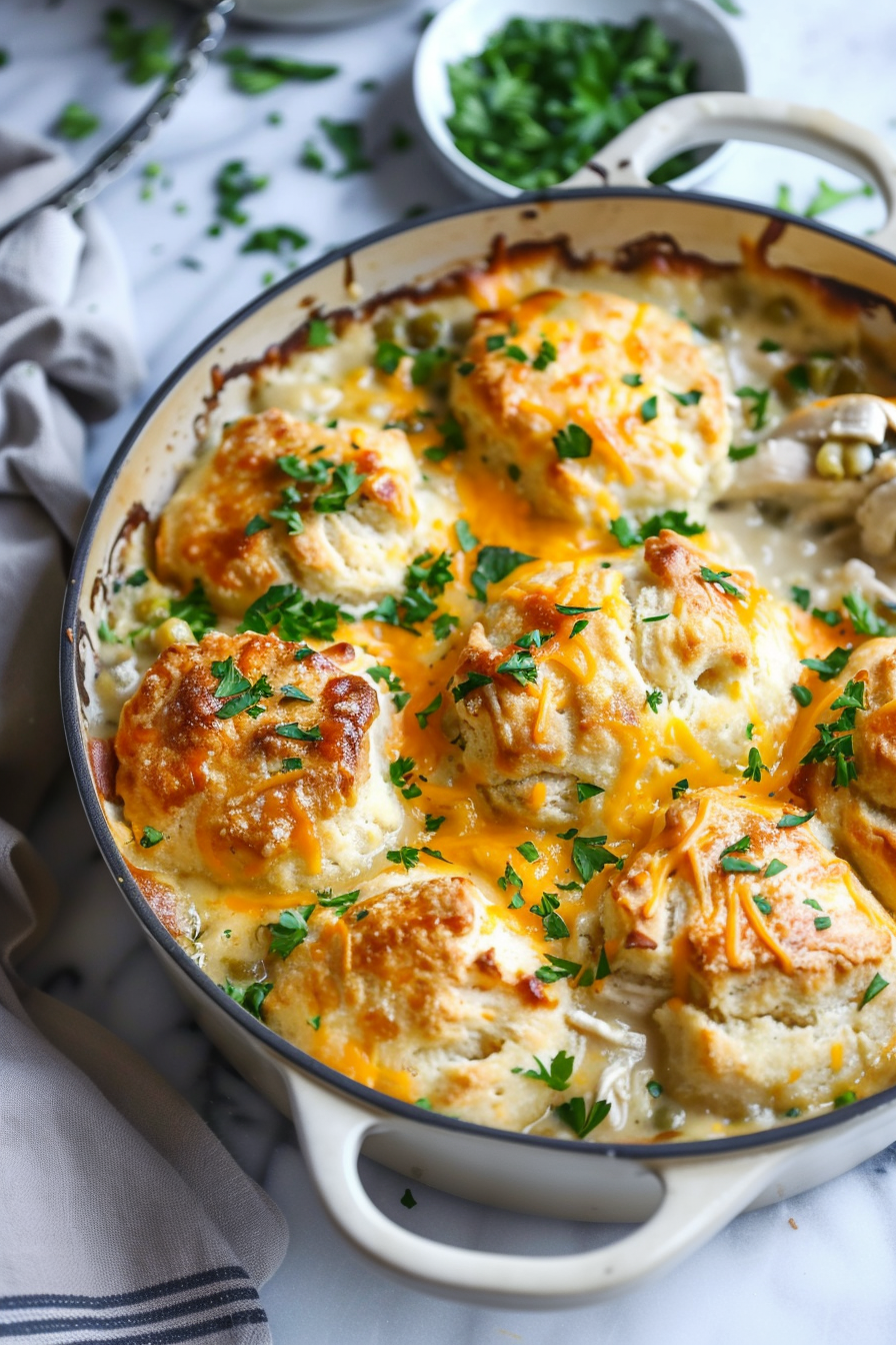 Cheddar Bay Biscuit Chicken Pot Pie Recipe