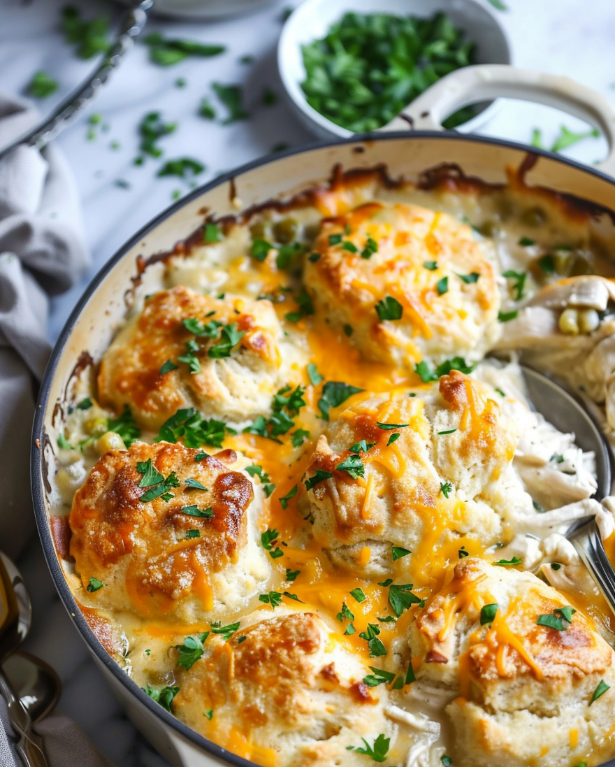 Cheddar Bay Biscuit Chicken Pot Pie Recipe