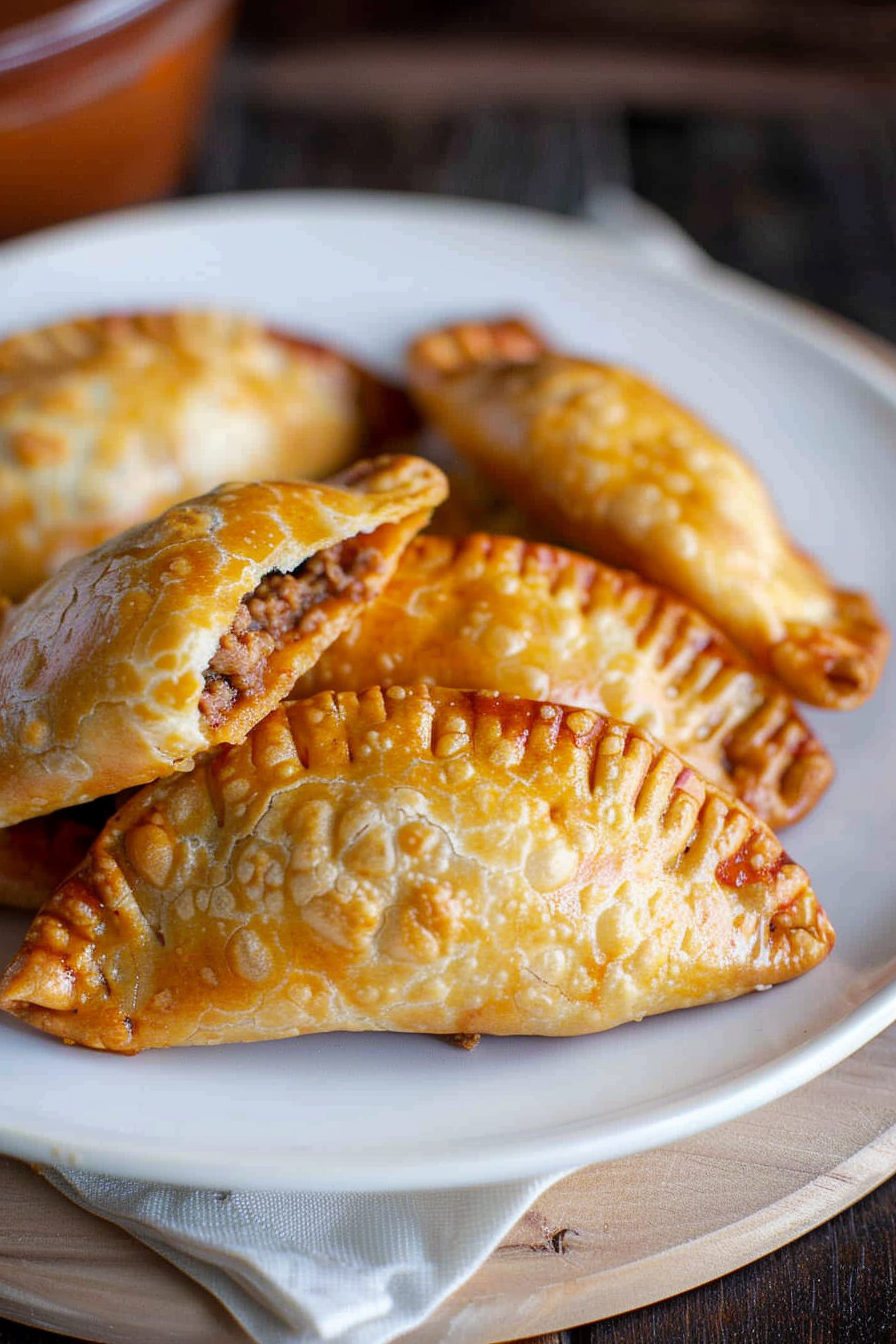 Homemade Cheesy Beef Empanadas