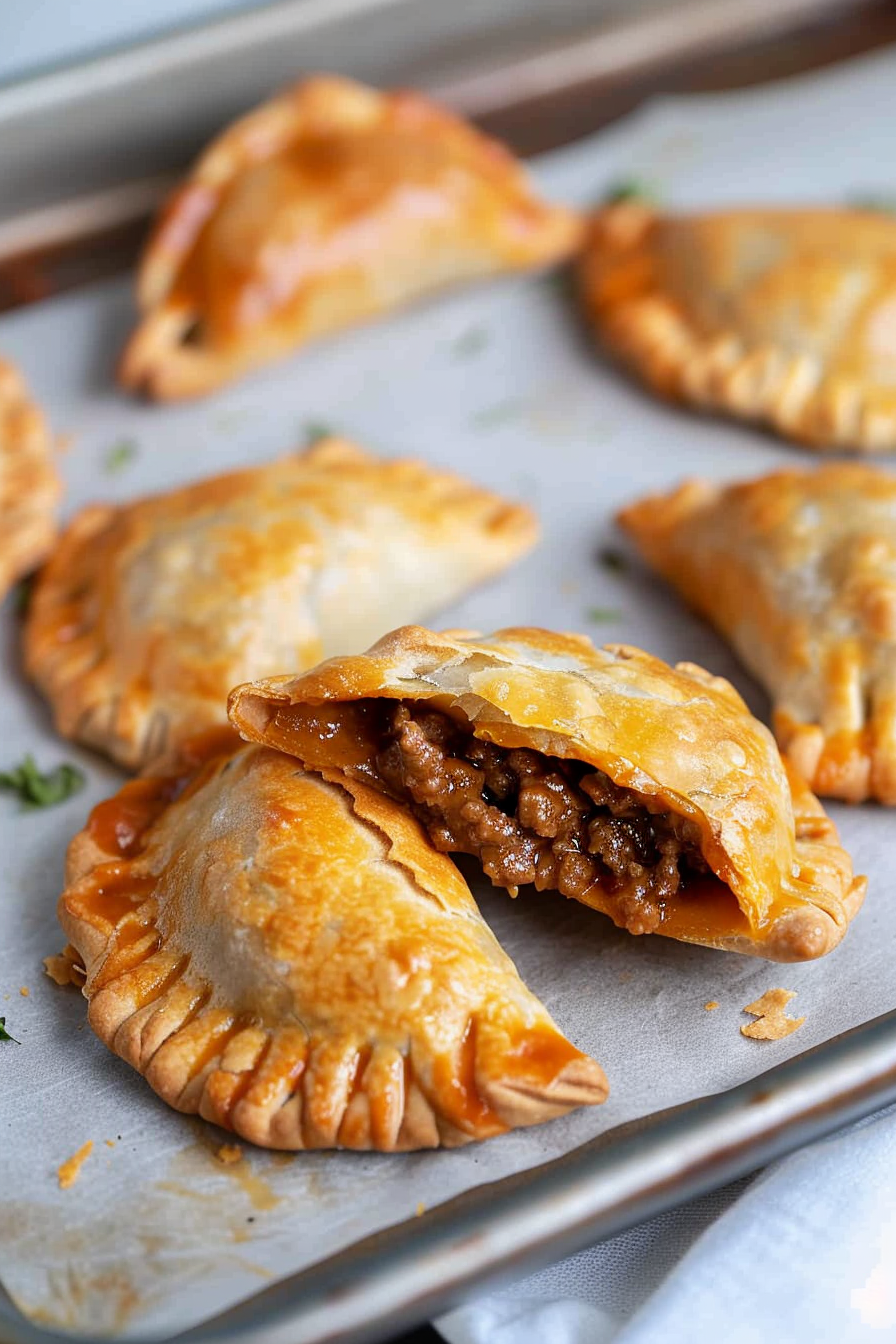 Homemade Cheesy Beef Empanadas