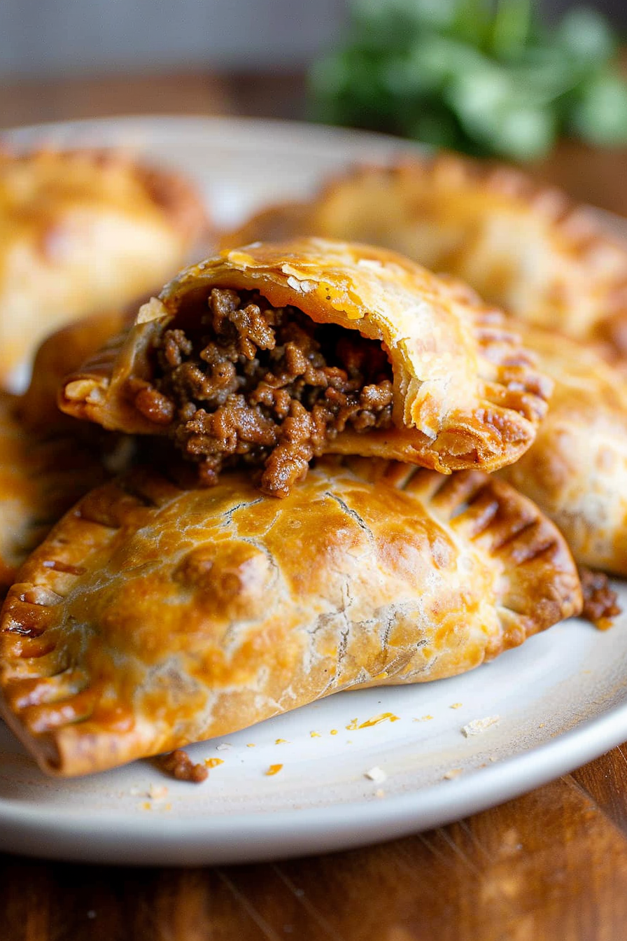 Homemade Cheesy Beef Empanadas