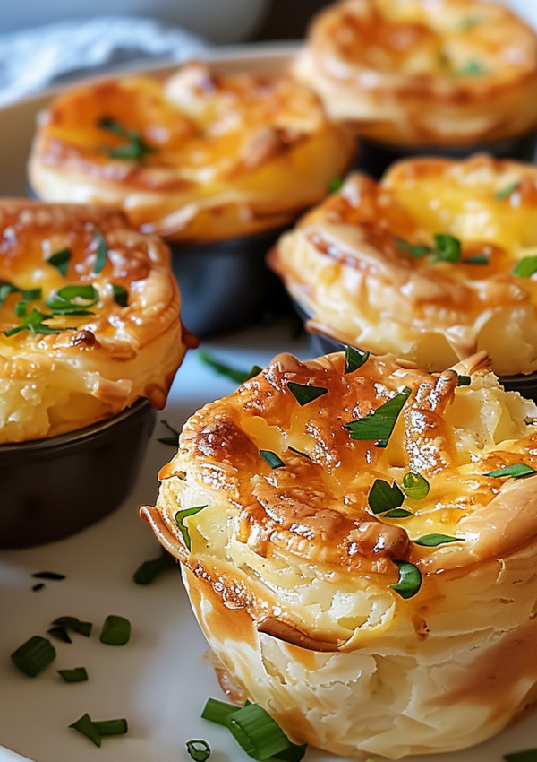 Easy Cheesy Mashed Potato Puffs