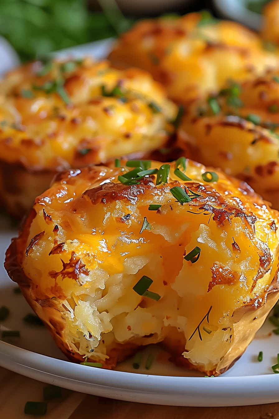 Easy Cheesy Mashed Potato Puffs