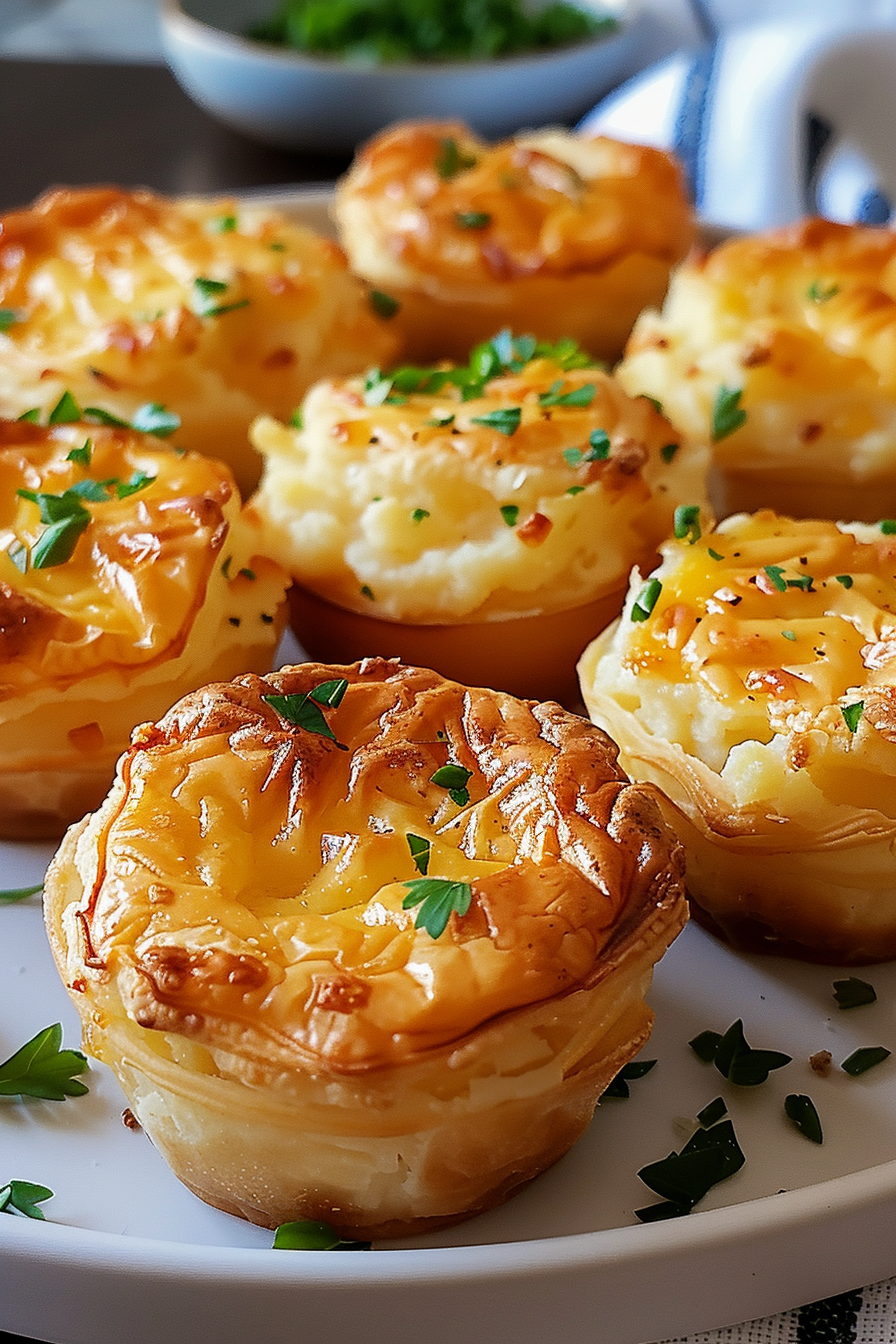 Easy Cheesy Mashed Potato Puffs