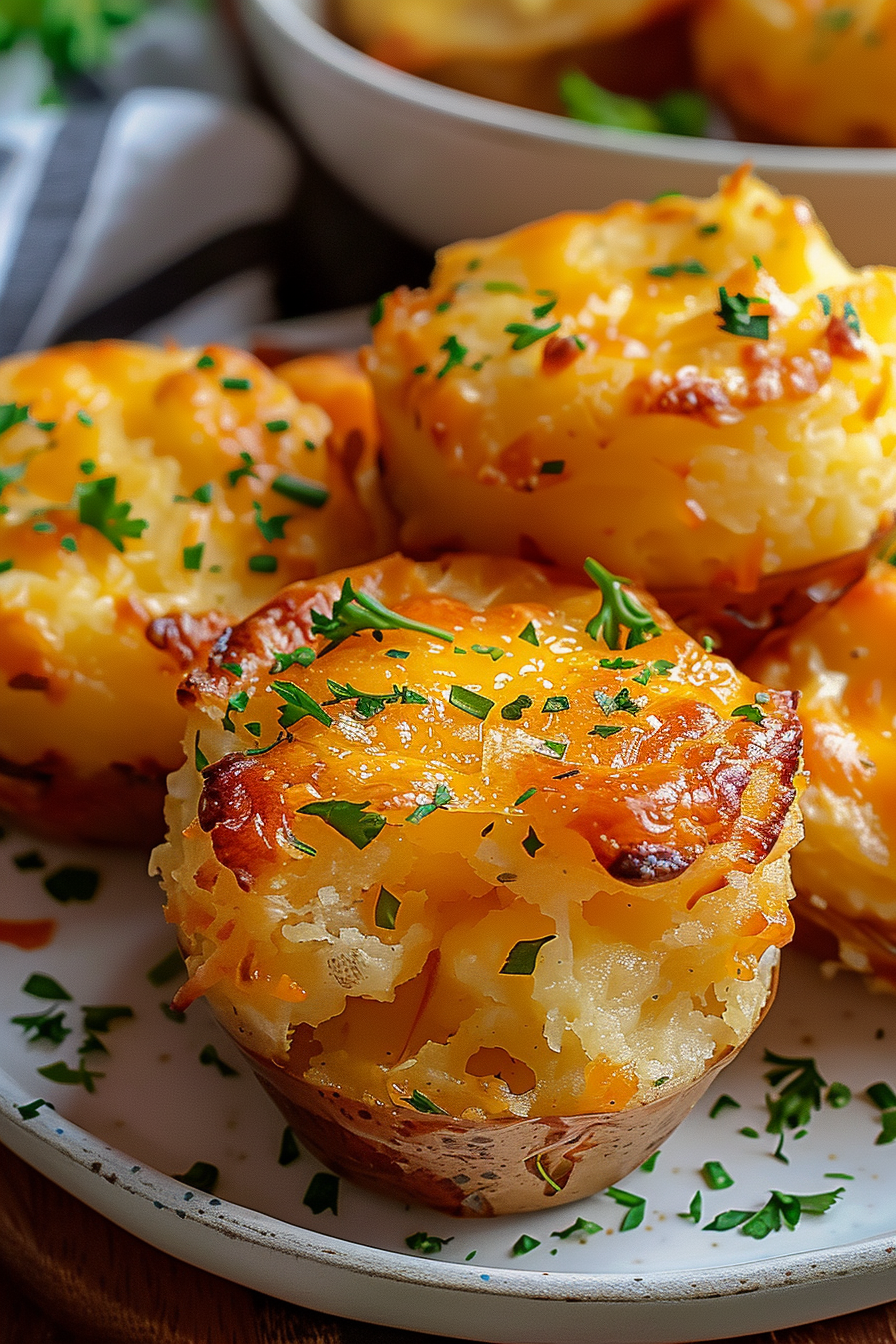 Easy Cheesy Mashed Potato Puffs