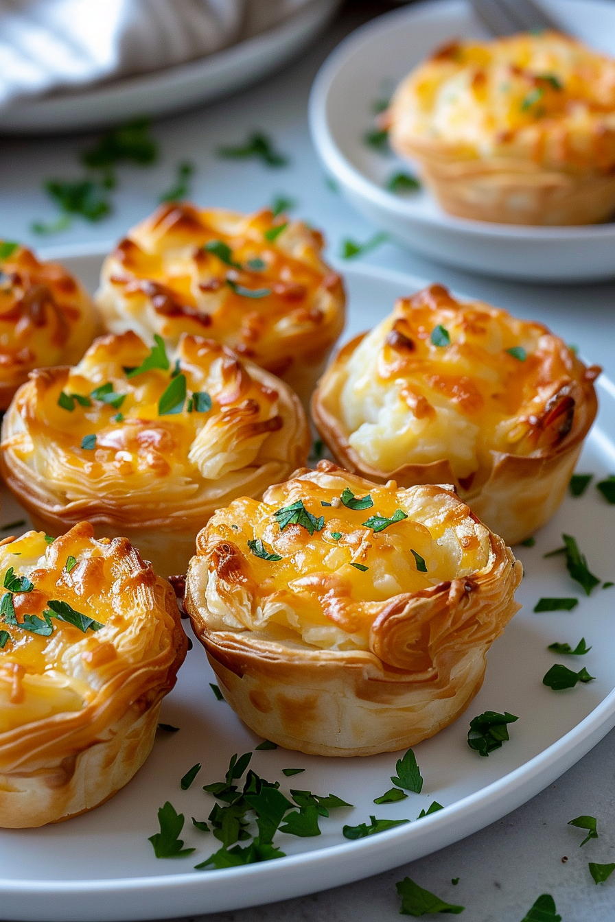 Easy Cheesy Mashed Potato Puffs