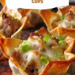 Delicious Sausage Wonton Cups