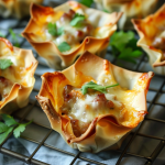 Delicious Sausage Wonton Cups