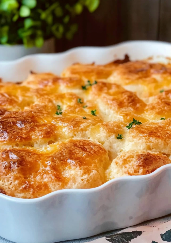 Chicken Bubble Biscuit Bake Casserole