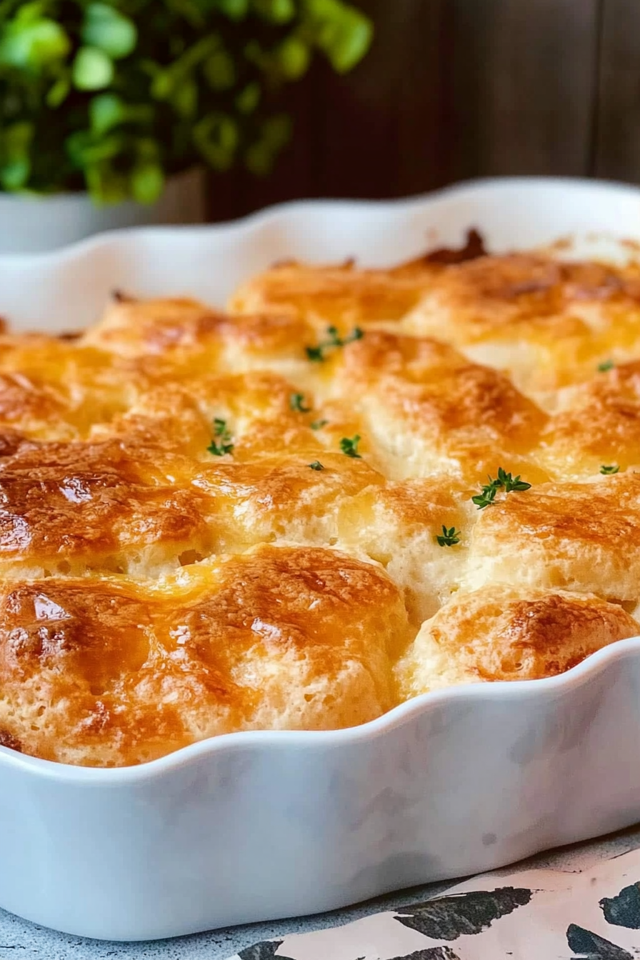 Chicken Bubble Biscuit Bake Casserole