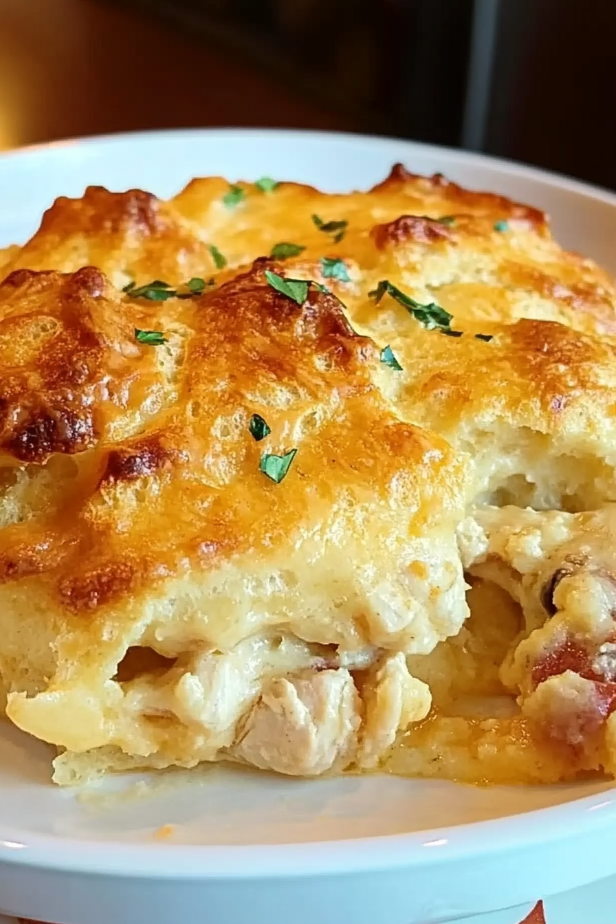 Chicken Bubble Biscuit Bake Casserole