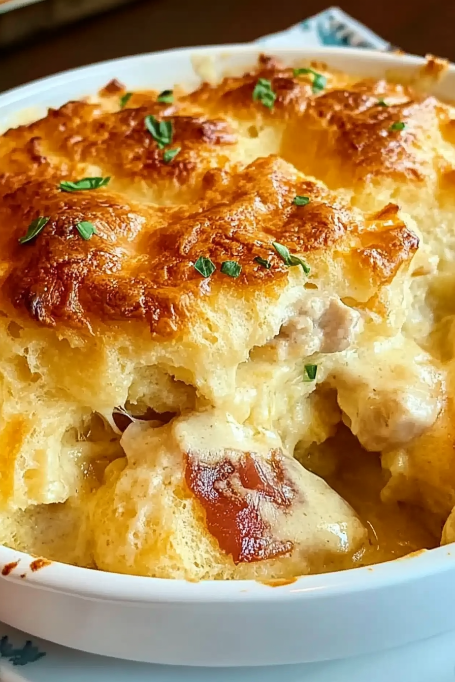 Chicken Bubble Biscuit Bake Casserole