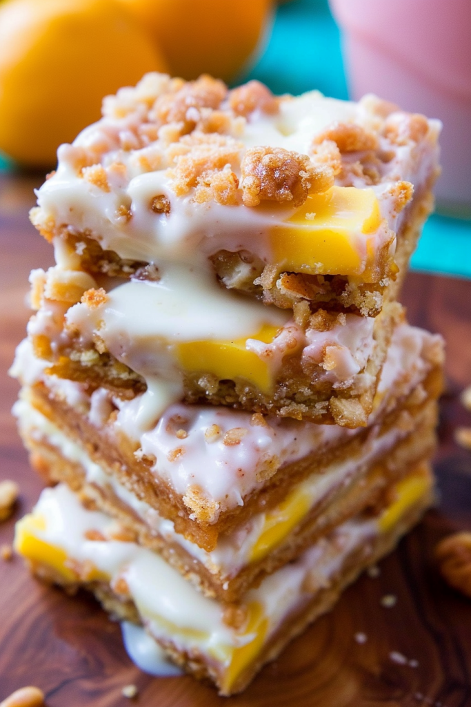 Classic Peaches and Cream Bars