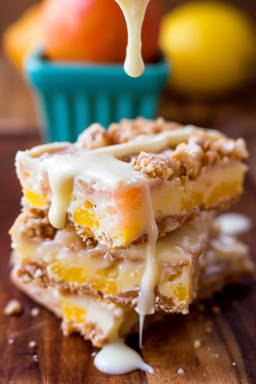 Classic Peaches and Cream Bars