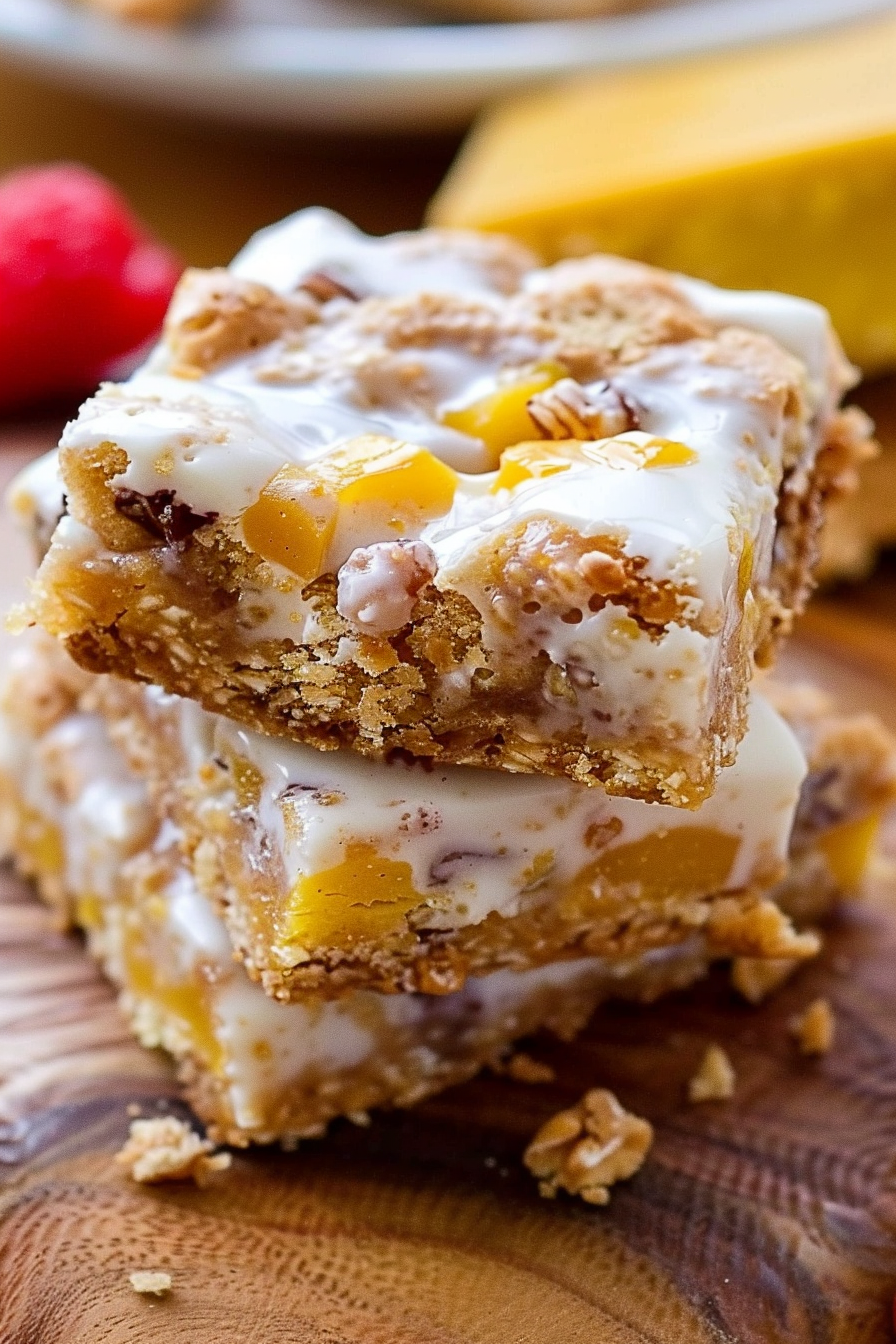 Classic Peaches and Cream Bars