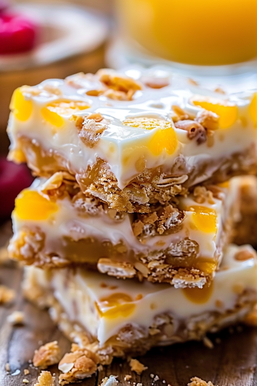 Classic Peaches and Cream Bars