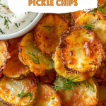 Crispy Cheesy Dill Pickle Chips