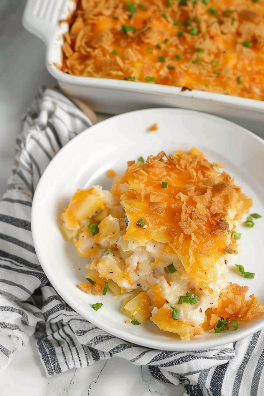 Easy Chicken Hashbrown Casserole Recipe