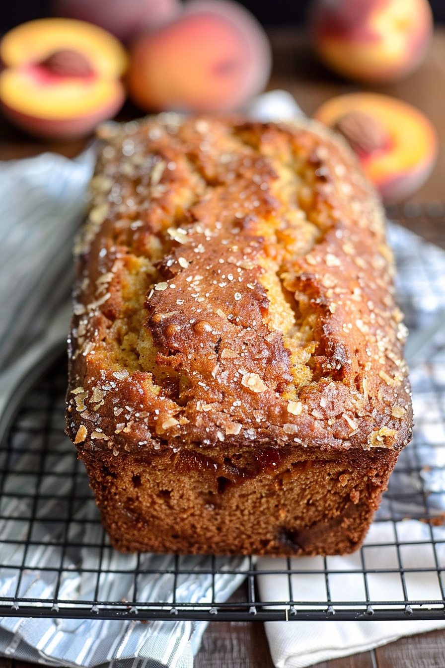 Moist Spiced Peach Bread