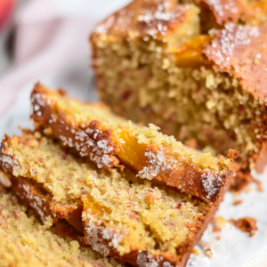 Moist Spiced Peach Bread