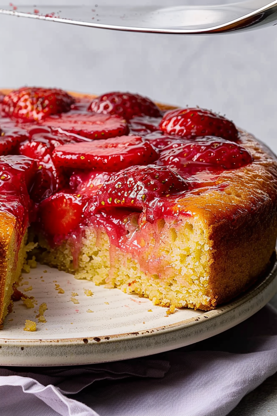 Fresh Strawberry Upside Down Cake Recipe