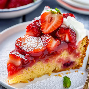 Fresh Strawberry Upside Down Cake Recipe