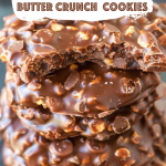 Healthy No Bake Chocolate Peanut Butter Crunch Cookies