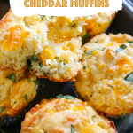 Homemade Savory Cheddar Muffins