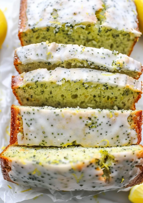 Easy Lemon Poppy Seed Zucchini Bread