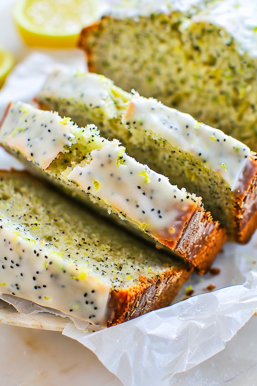 Easy Lemon Poppy Seed Zucchini Bread