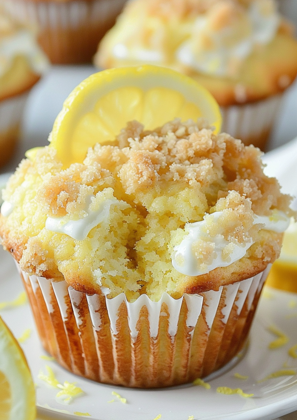 Lemon Cream Cheese Muffins Recipe