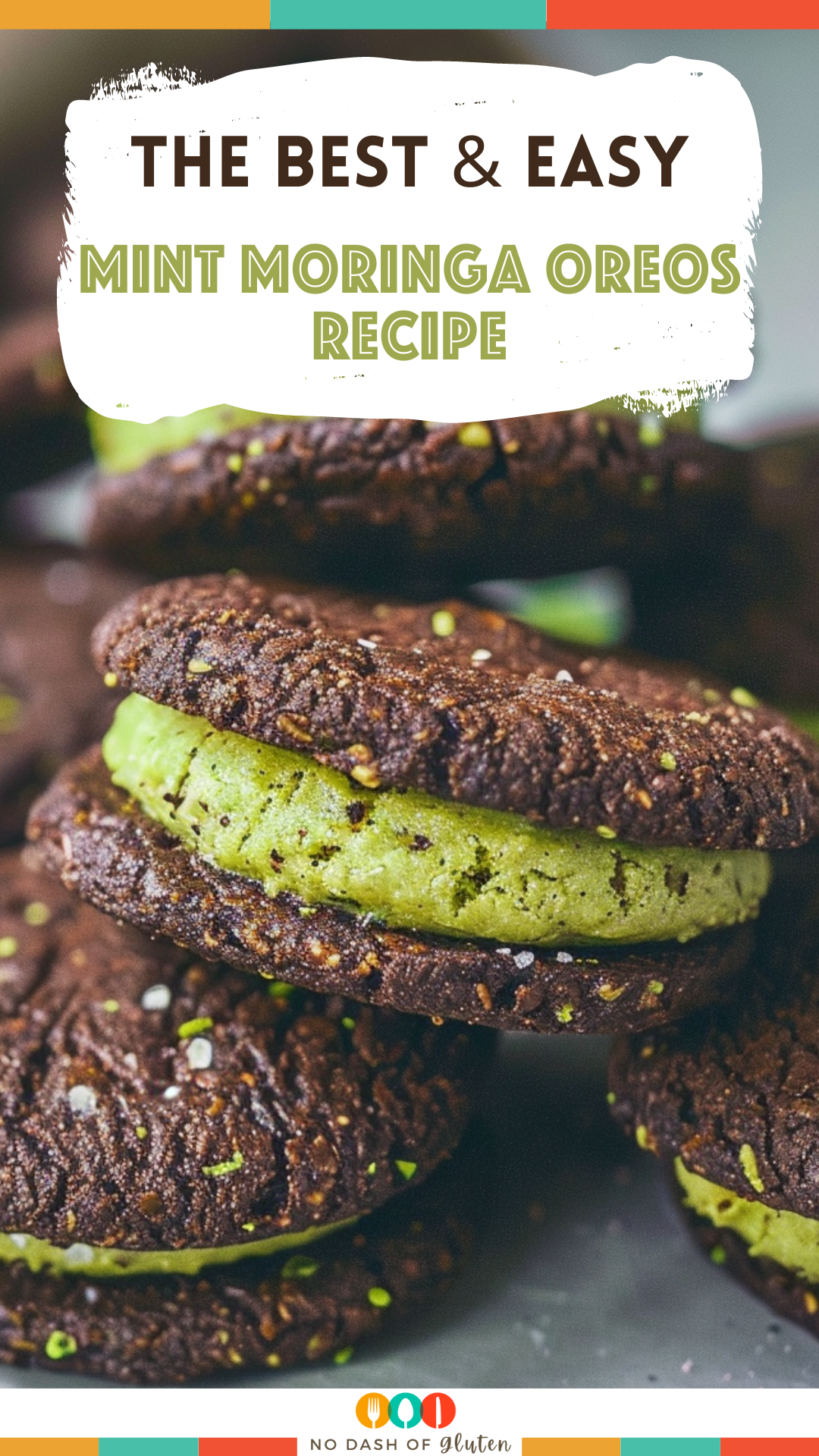 Easy Mint Moringa Vegan Oreos