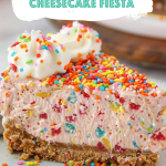 No-Bake Fruity Pebble Cheesecake Fiesta