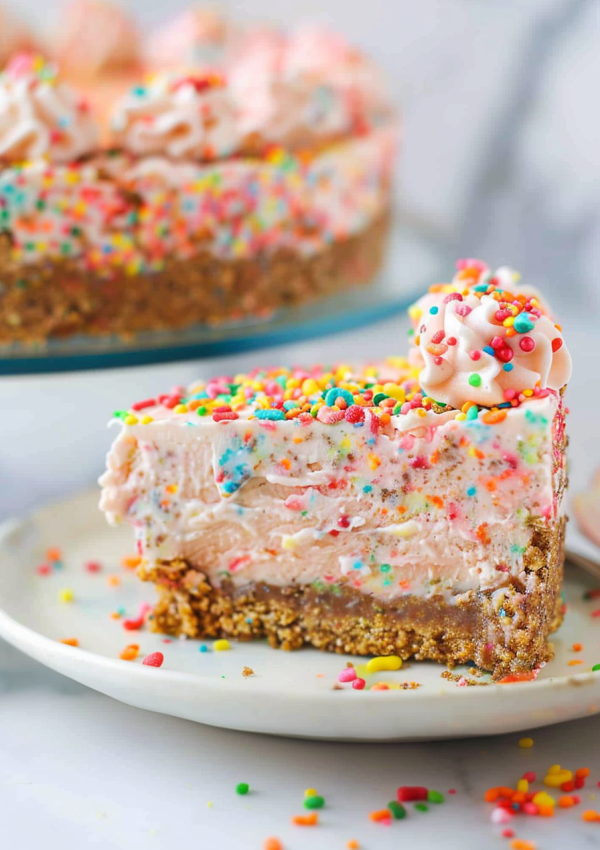 No-Bake Fruity Pebble Cheesecake Fiesta