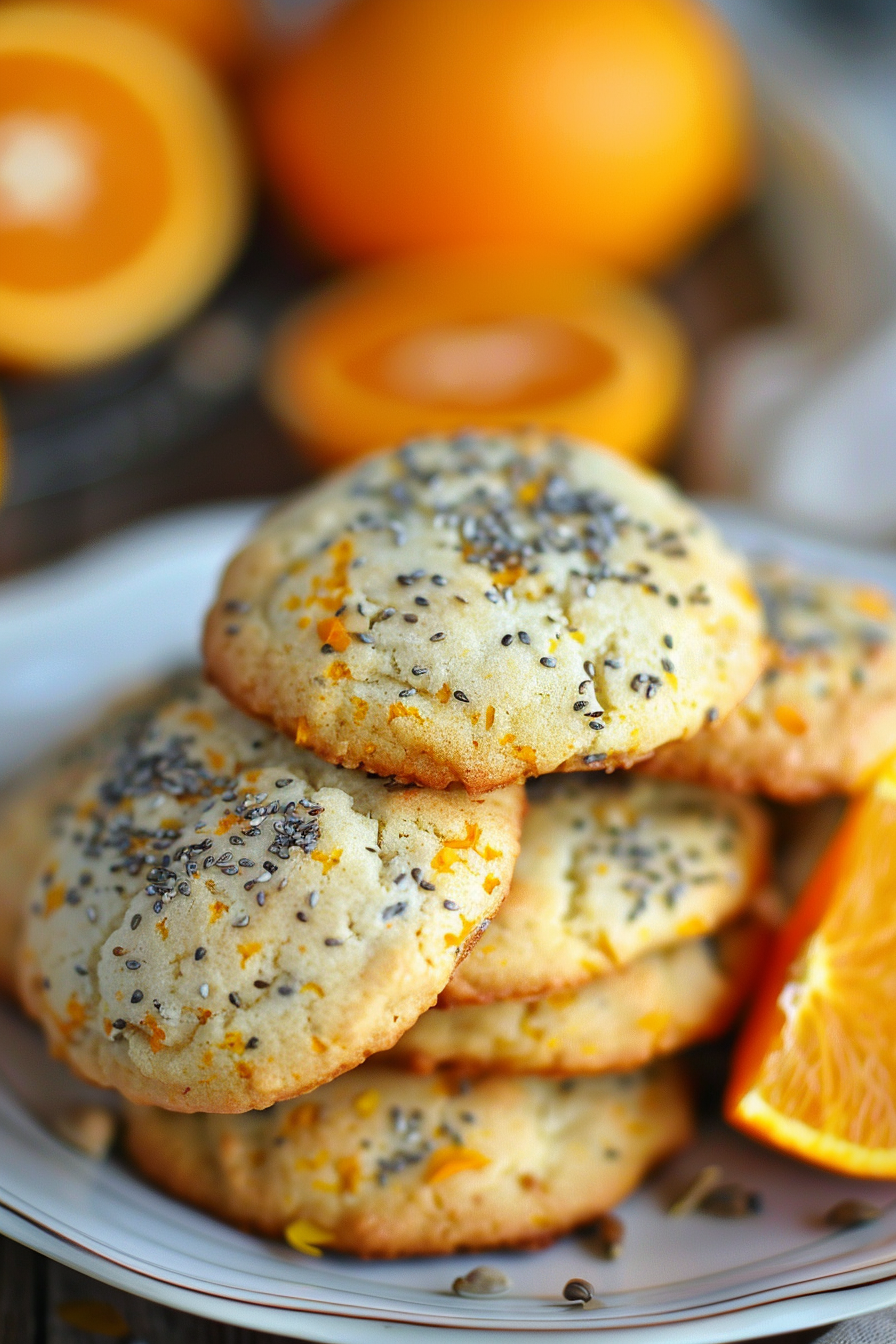 Orange Poppy Seed Cookies