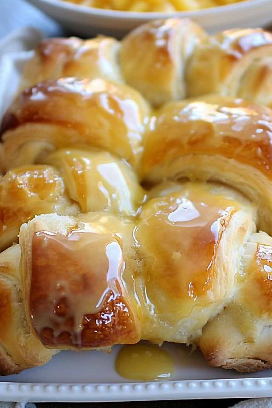 Orange Rolls with Sour Cream Butter Glaze